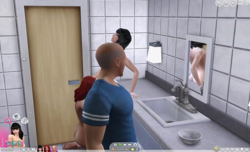 Sims 4 "B. Jay having fun with couple"