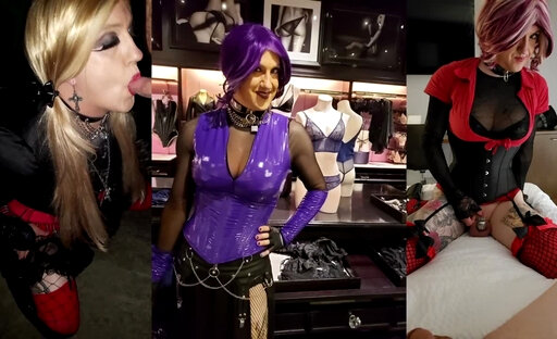 Goth Princess Whore Tiffany Minx - Slideshow of Pathetic Latex Sissy Maid & Outdoor Exposed