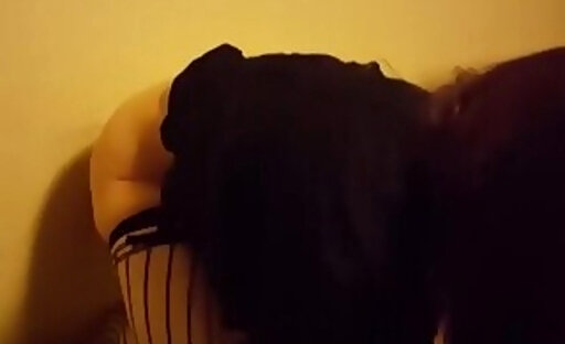 Slutty trap using her suction dildo on webcam