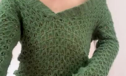 Green dress dirty talk mast no cum