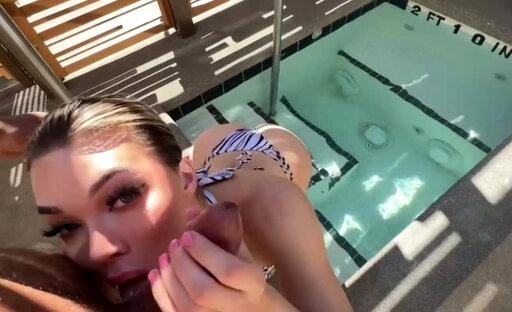 After pool raw POV anal with bbc