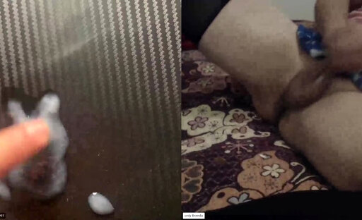 horny crossdresser masturbates webcam