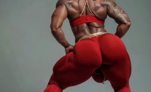 TGirl Muscle Pride Dance - Marissa's Muscle Butt Pride Dance Walk