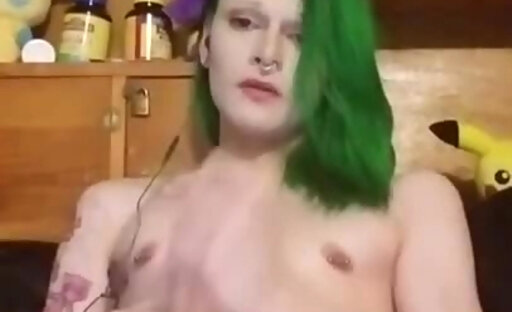 Sexy flat chested trans