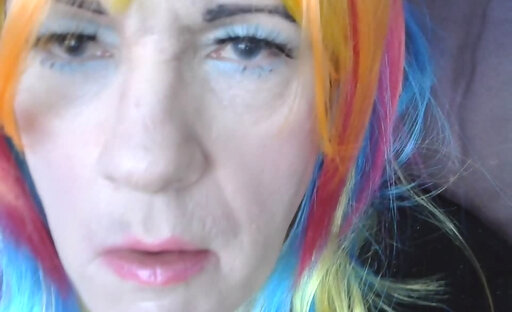 Swedish dirtytalk,multicolored hair web cam version