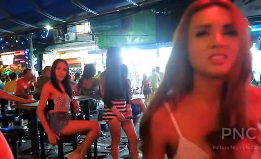 Sitting at a ladyboy bar in Thailand