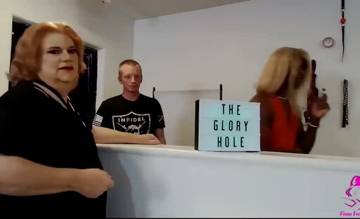 Sissy CockSucker tries out a private GloryHole