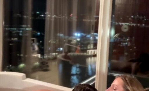 Two cute girls playing together