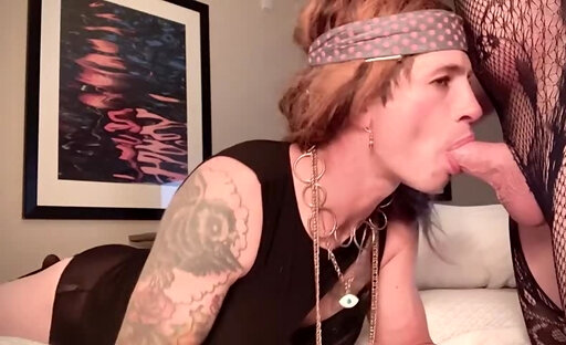 Sucking a seven inch dick entirely