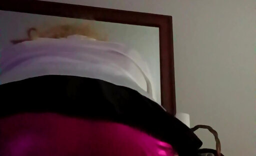 Satin panties upskirt