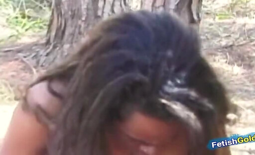 Muscular guy intense fucking sexy tranny and his girlfriend outdoor