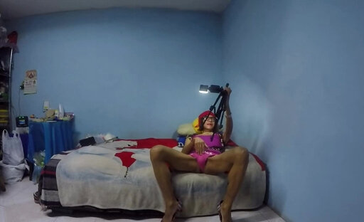 Joselynne Crossdresser In High Heels Webcam In Mini Dress Part One