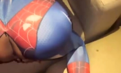 Asian spiderwoman gets raw BBC