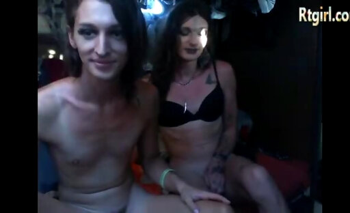 two slim trans women webcam show