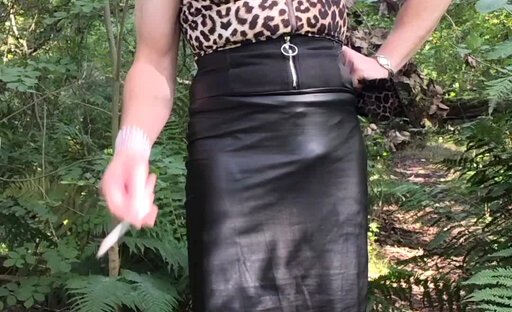 Holly's out smoking and cruising for cock