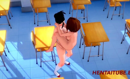 My hero academia Futanari - Futanari Momo Fucks Uraraka at School Hentai 4K