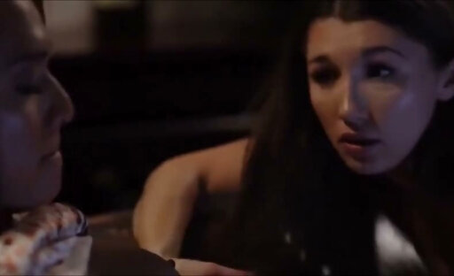 Lady eats big shecock