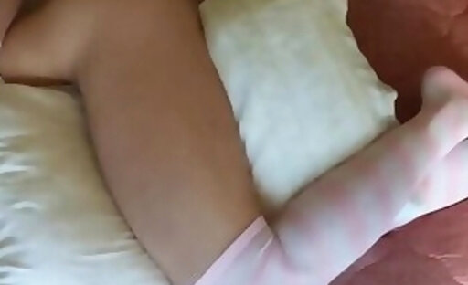 Shemale cumshot on her bed with cute socks xhGGi0W