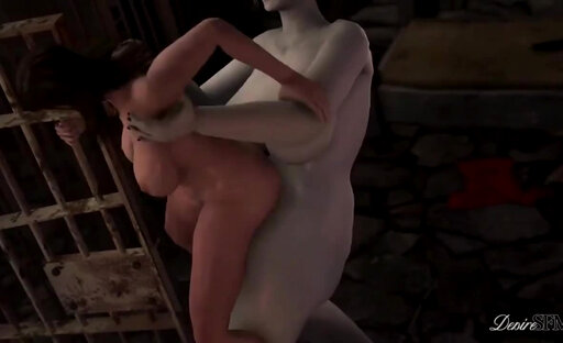 3d Lady Alcina Dimitrescu futanari on female