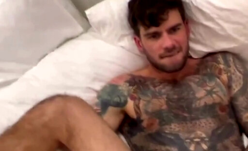 Horny TGirl Fucks her Inked Male Lover