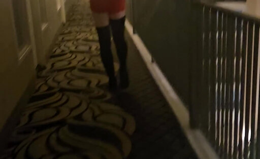 Horny Tgirl CUMS for Cameraman She met in public!!!!