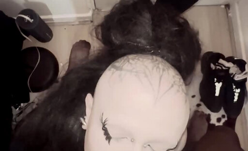 Watch goth femboy MadameD deepthroat BBC no stop