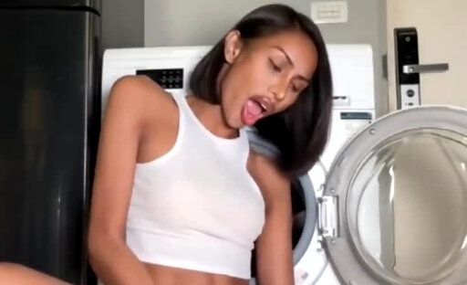 Laundry day with cum