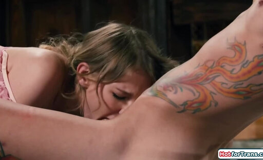 I get fucked by my hot shemale neighbor