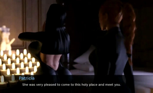 The nun , Futanari fuck beautiful milf nun