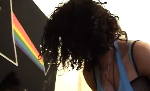 Stockinged girl loves being fucked by tgirls