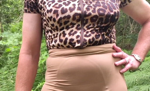 Holly's got a bulge in her skirt at the cruising area
