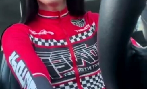 Kim hot red outfit accidental cum