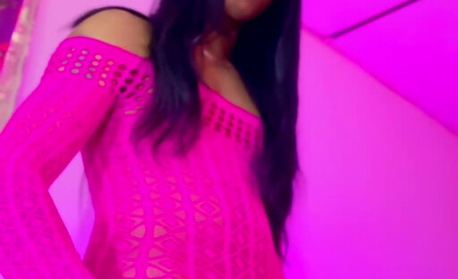 Watch how I play with my big curved cock and make a mess of my nails