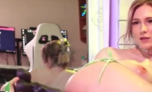 Humping Her Horse Dildo