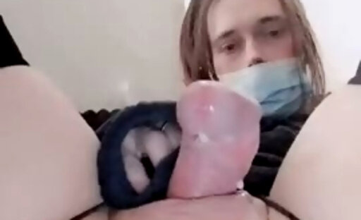 Sissy cums from anal