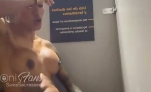 Sweetlaura shower after Gym