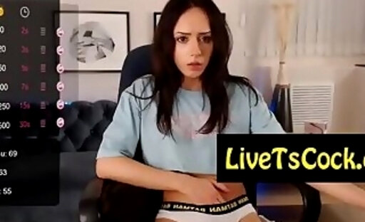 sexy petite transsexual teasing live on live webcam par