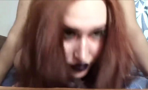 Russian redhead tranny hot painal