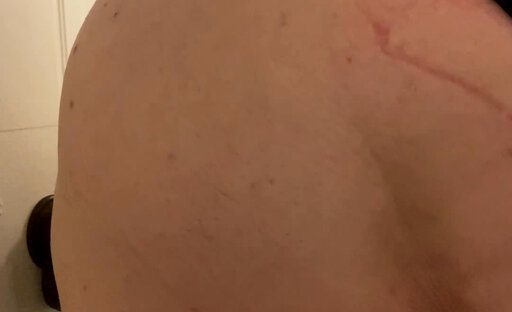 Sissy going down on bbc dildo l