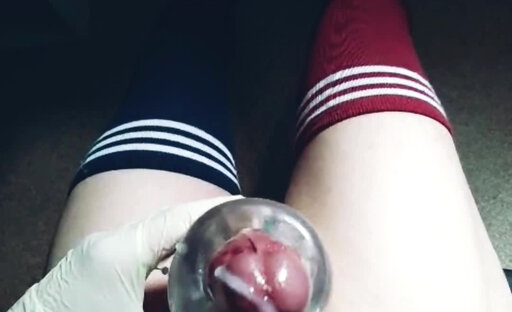 Femboy cumshot compilation