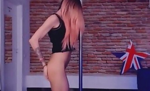 sexy fit pole dancer nice cock
