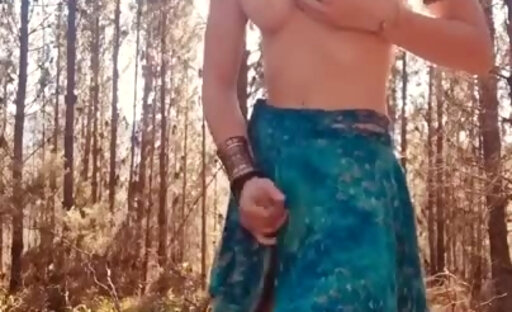 masturbating in the woods 2