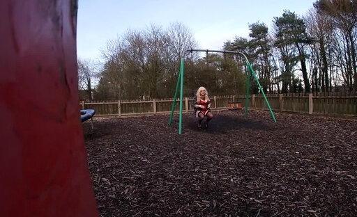 Enjoying flashing around town