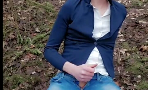 Walking and playing in the woods