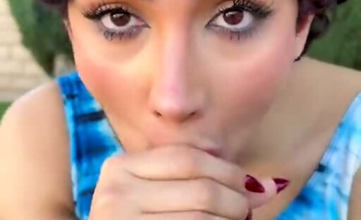 Trans Babe Foxy Alex Gives Me Outdoor Blowjob POV - Steve Rickz