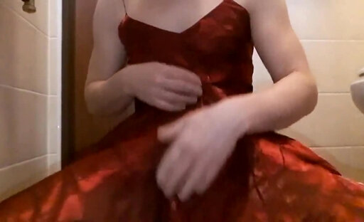 Sissy in Crimson Gown 13544779