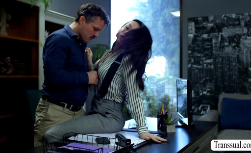 My horny boss wants me to fuck her wet asshole