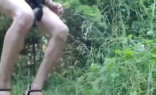 A Slut in a Grove in Search of SperMe. Public Exhibition of French Transvestite, VaneSsaBiTCHx PariS
