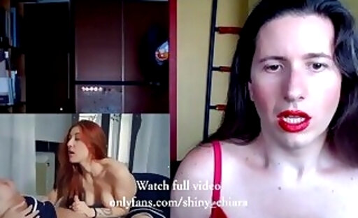 shemale shiny_chiara porn reaction and cum eating