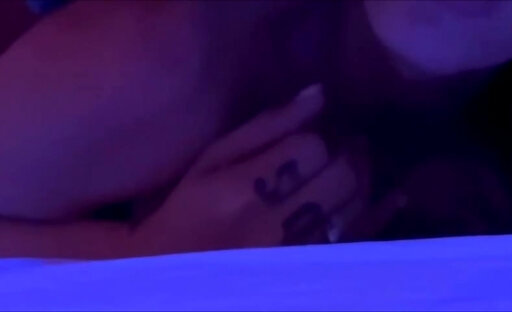 Tanlined busty shemale rough anal at home